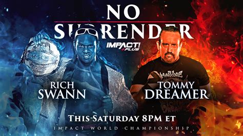 Impact Wrestlings No Surrender Final Card Live Coverage Reminder