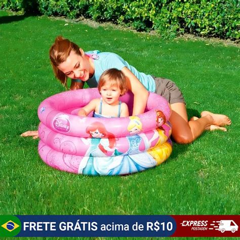 Piscina Infantil Infl Vel Princesas Disney Litros Mor Faz A Boa