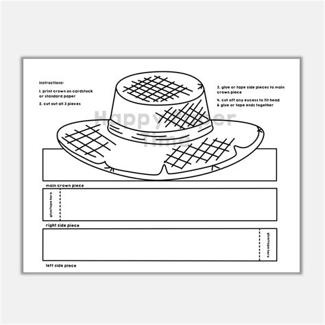 Straw Hat Coloring Page