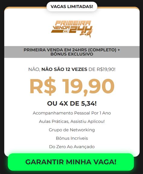 Curso Primeira Venda Em 24 Horas Ou R 2000 No Pix