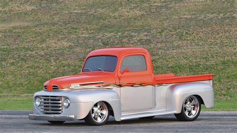 1948 Ford F1 Pickup Hot Rod Hotrod Custom Usa 1920x1080 01 Wallpapers Hd Desktop And