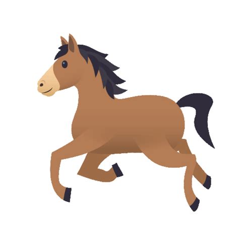 Horse Joypixels GIF - Horse Joypixels Running - Discover & Share GIFs