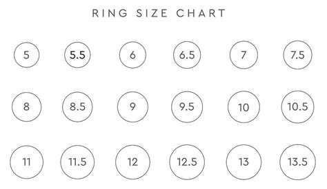 Ring Size Chart How To Measure Ring Size Printable Ring Printable Ring Sizer Printable Ring