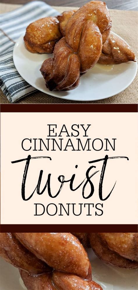 EASY CINNAMON SUGAR TWIST DONUTS Cinnamon Twists Easy Cinnamon