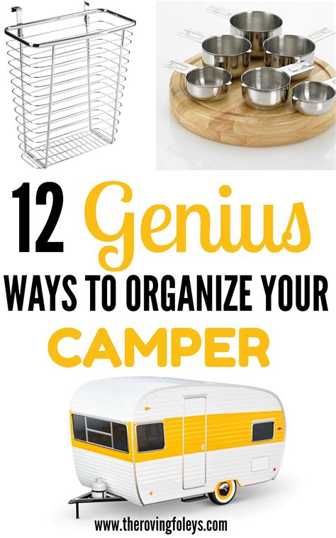 13 Brilliant RV Storage Ideas that Help Keep Your Camper Tidy! | Travel trailer camping, Camper ...