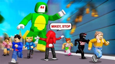 Zenichi Vs Giant Mikey Rescue Mikey Mikey And Jj Maizen Roblox