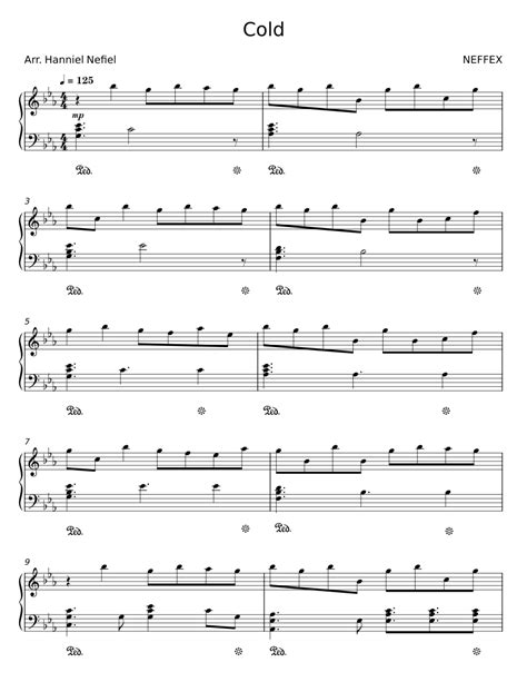 Cold Neffex Sheet Music For Piano Solo Musescore