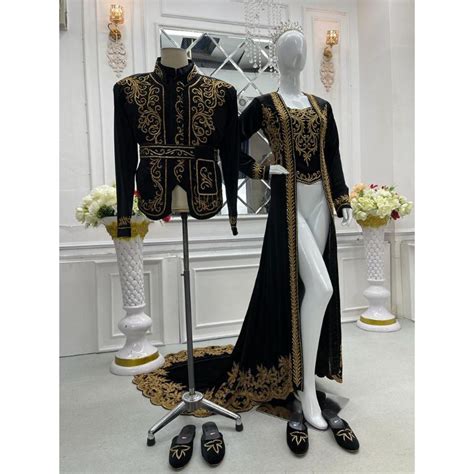 Jual Sutrisno Kebaya Gaun Pengantin Bludru Mewah Couplle Baju Bludru