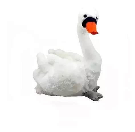 Cisne De Pelúcia Antialérgico Lavável E Fofinho 32cm Parcelamento sem