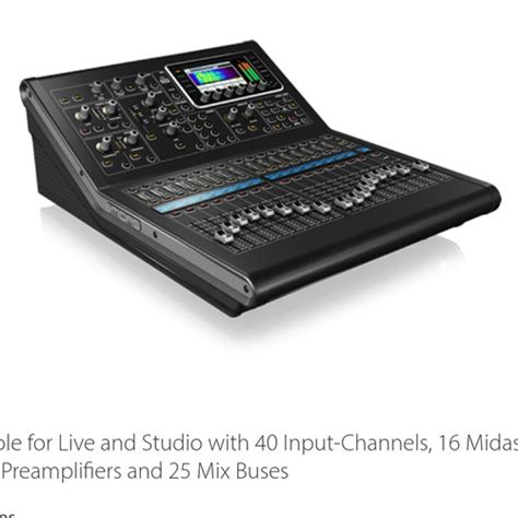 Jual Mixer Digital Midas M R Live Digital Consule Untuk Live Dan