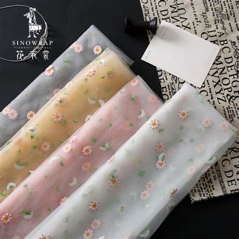 Sinowrap 2022 New Arrival Flower Wrapping Mesh Cute Daisy Decoration