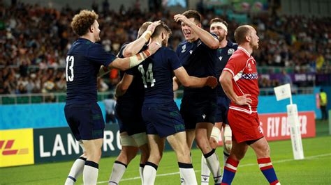 Rugby World Cup 2019 Scotland Secured A Crucial Bonus Point In Their