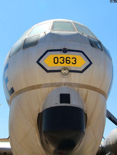 Nose View Of Boeing KC 97L Stratofreighter Prop Tanker At March Field