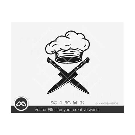 Chef Svg Knife And Hat Chef Svg Kitchen Svg Cook Svg Ch Inspire