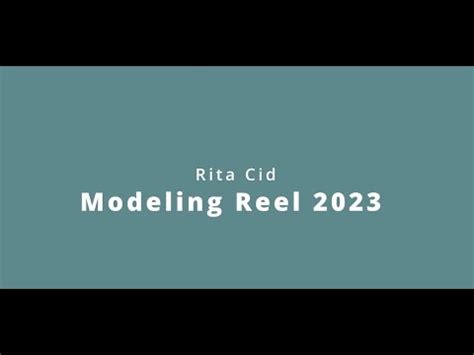 Modeling Showreel 2023 Rita Cid YouTube