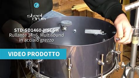 Steel Drum Multisound Rullante X In Acciaio Grezzo Valmusic