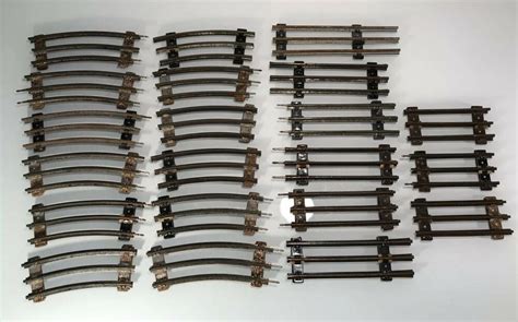 Lionel 027 O Gauge Model Train Tracks Curved And Straight Lot Of 21