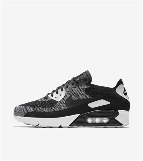 Nike Air Max 90 Ultra 20 Flyknit Black And White Nike Snkrs