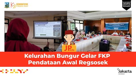 Kelurahan Bungur Gelar Fkp Pendataan Awal Regsosek Youtube