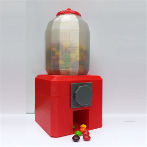 3D Printable Candy Dispenser Machine by Tanya Wiesner