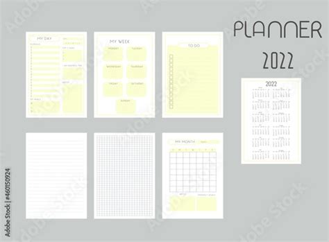 Planner Set Of Planners My Month Sleep Log Habbit Tracker