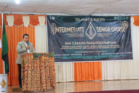 Bupati Tapsel Hadiri Intermediate Training Dan Senior Course Tingkat