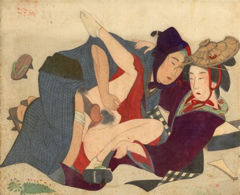 Estampe Japonaise Rotique Shunga Ga