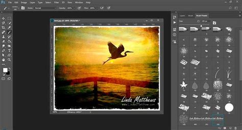 How to Make a Watermark Brush for your Photos - Linda Matthews