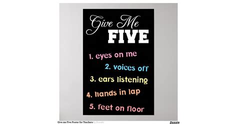 give_me_five_poster_for_teachers-rafadf1c1de0442319a3e07cfc7c1e51e_qks ...