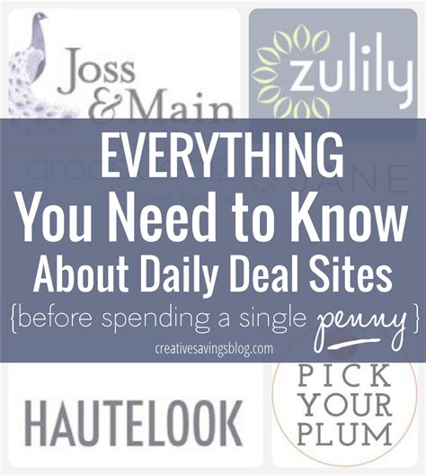 Everything You Need to Know About Daily Deal Sites