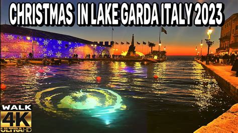 CHRISTMAS IN LAKE GARDA ITALY CHRISTMAS MARKET IN LAZISE WALKING