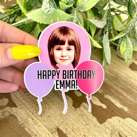 Custom Birthday Stickers Personalized Stickers Custom Party Favors