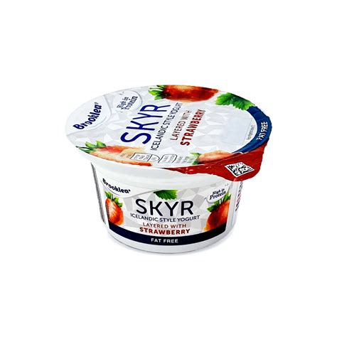 Skyr High Protein Fat Free Strawberry Yogurt 150g Brooklea Aldiie