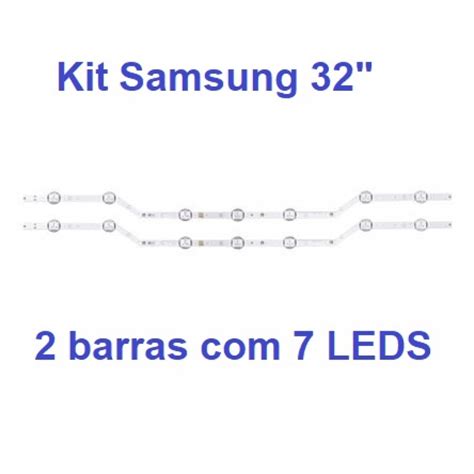 Só Tudo KIT BARRAS DE LED PARA TV SAMSUNG UN32J5000