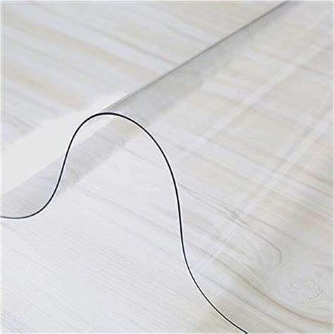 Clear PVC Desk Chair Mat 1 5mm Carpet Protector For Hardwood Floors 100