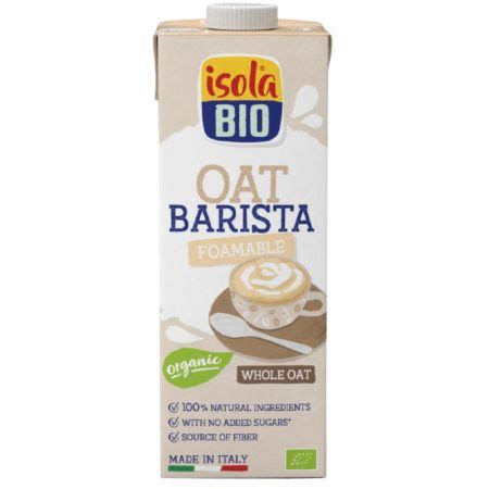 Bautura Bio Din Ovaz Integral Barista Ml Isola Bio Farmacia