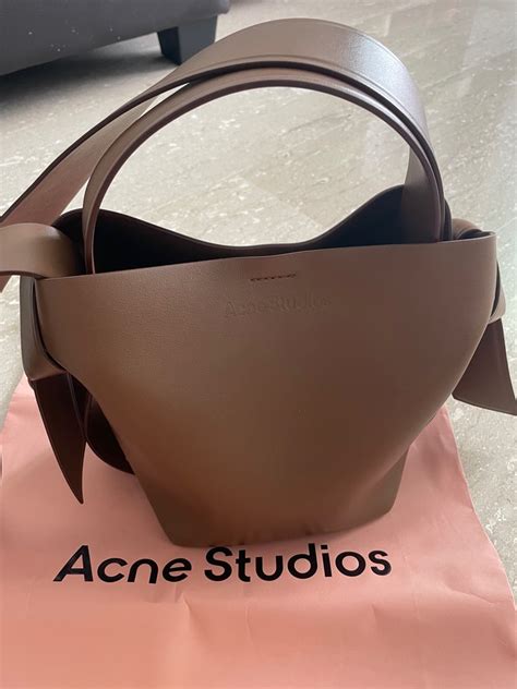 Acne Studios Musubi Mini Knotted Leather Shoulder Bag Women S Fashion