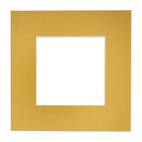 8x10 Mat for 10x12 Frame - Precut Mat Board Acid-Free Metallic Gold ...