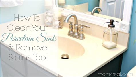 How To Get A Clean Porcelain Sink And Remove Rust Stains Too Mom 4 Real