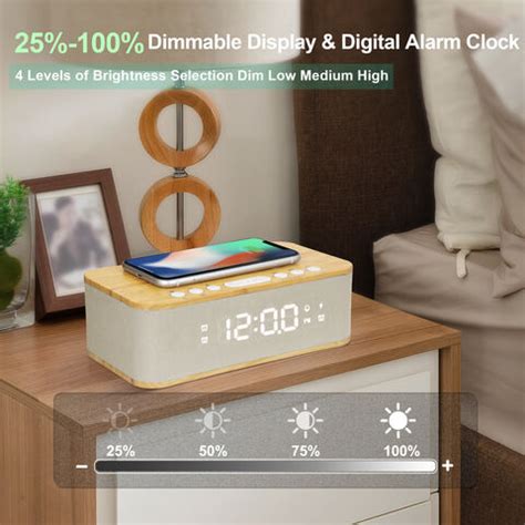 Buy Wholesale China Household Wireless Charger Qi Radio Alarm Clock ...