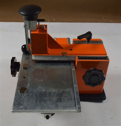 Semi Automatic Sheet Embosser Metal Stamping Printer Mark Machine