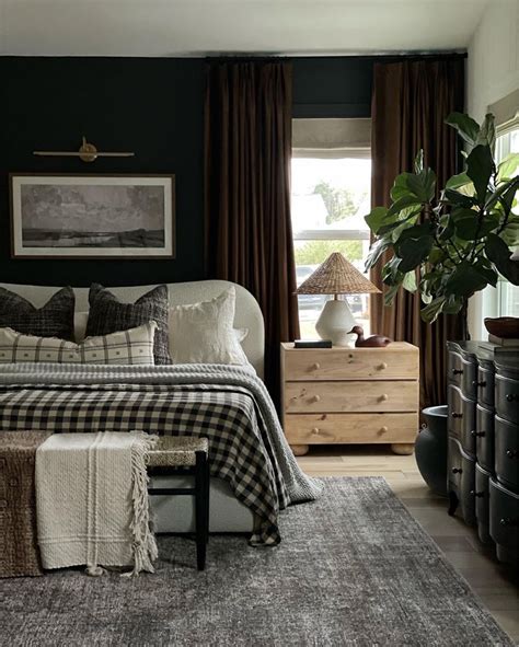 Chris Loves Julia X Loloi Jules Curated On LTK Dark Master Bedroom