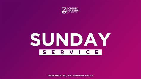 Sunday Service Opened Heavens Chapel The Audacity Of Faith Seeing