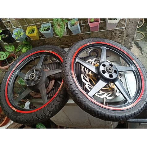 Jual Velg Pelek Vixion Ring 17 Bekas Custom Scorpio Jadi Double Disc