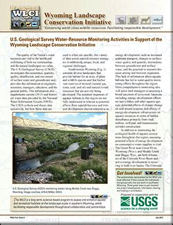 WLCI Fact Sheet 4 U S Geological Survey Water Resource Monitoring