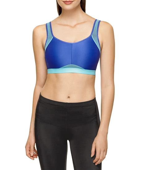 Lyst Wacoal Wire Free Sports Bra In Blue