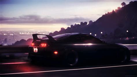 Toyota Supra Night Drive Live Wallpaper