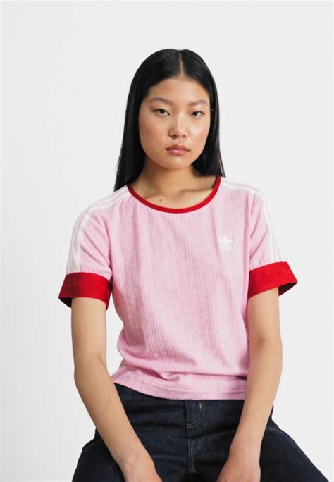 Adidas Originals Adicolor 70s Tee T Shirt Med Print True Pink