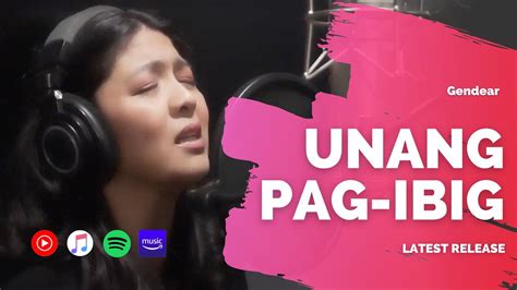 Gendear Unang Pag Ibig Official Lyric Video Youtube