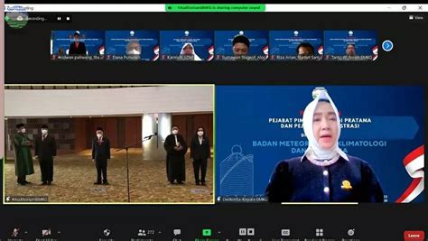 Kepala BMKG Lantik Pejabat Tinggi Pratama Administrator Pengawas Dan